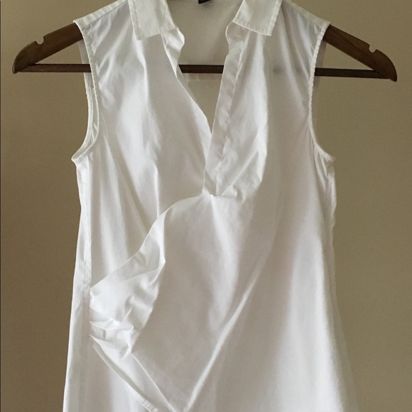 Ann Taylor Tops - Ann Taylor 00P White Top Petite Staple Woman Cloth